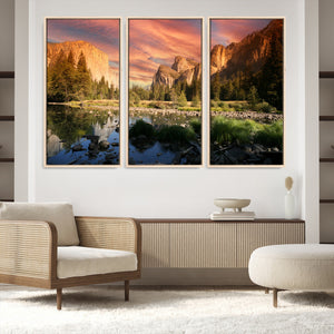 Yosemite Valley Wall Art Canvas Print – El Capitan Sunset