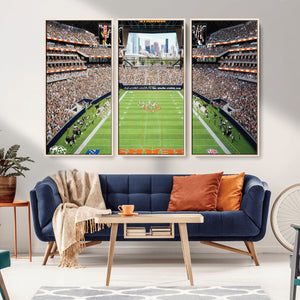 Chicago Bears Soldiers Field Wall Art Canvas Print – Framed