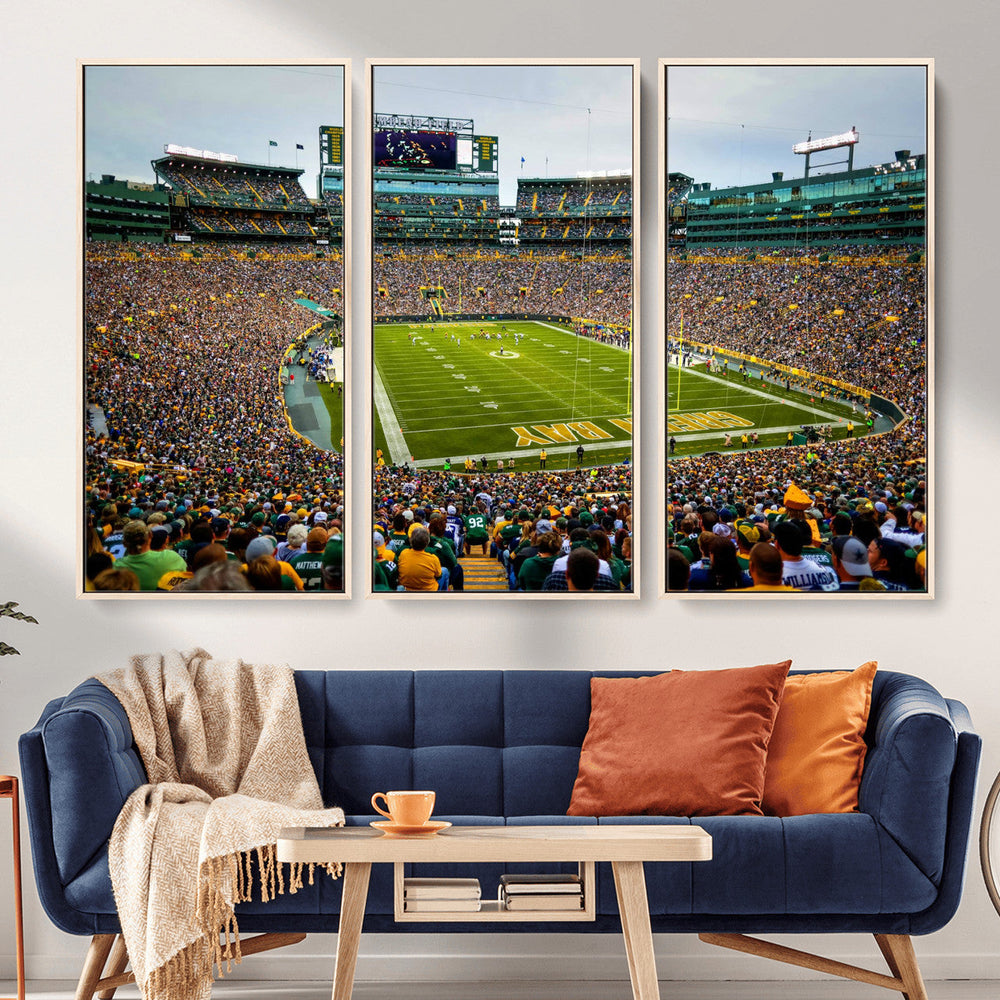 Green Bay Packers Lambeau Field Stadium Wall Art Canvas