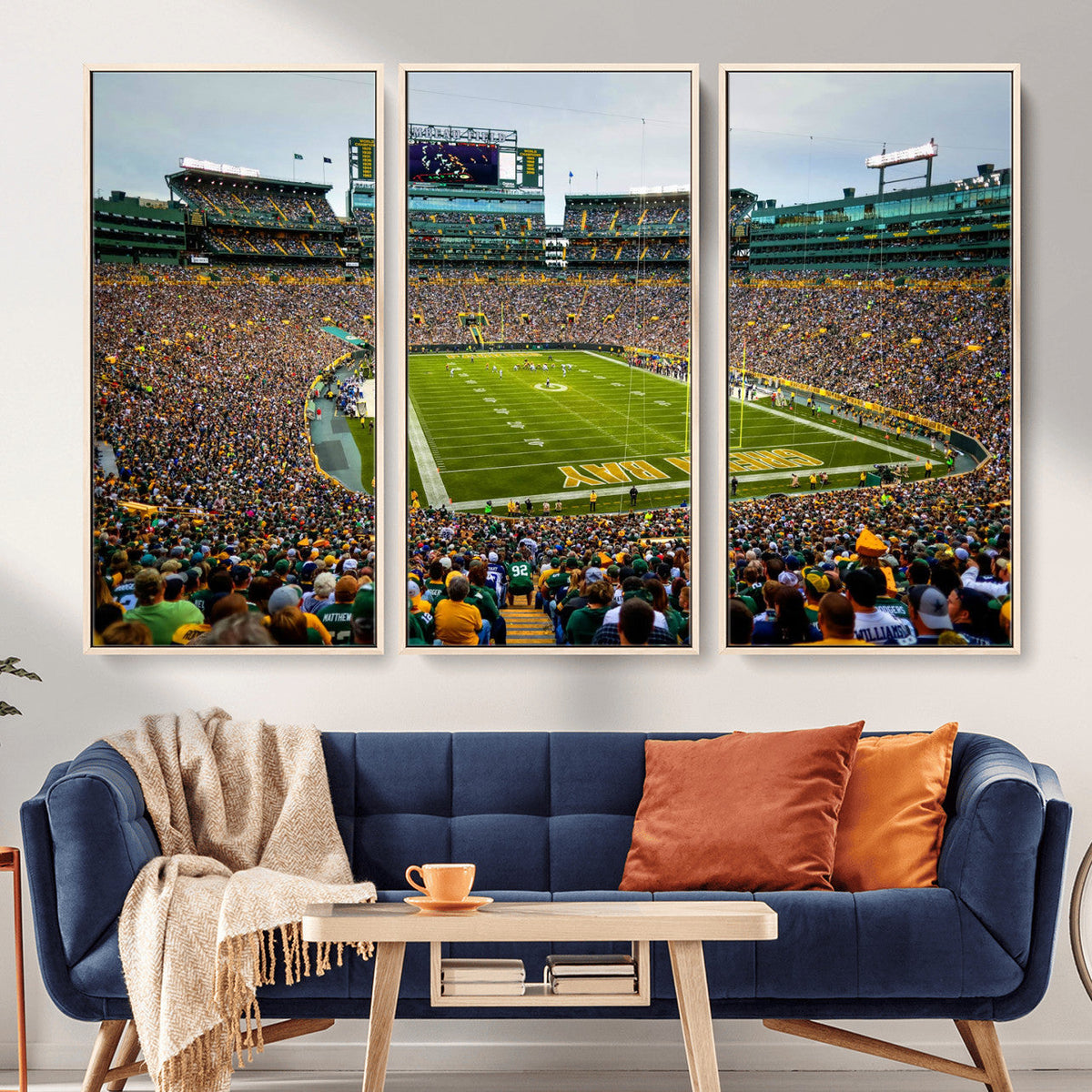 Green Bay Packers Lambeau Field Stadium Wall Art Canvas