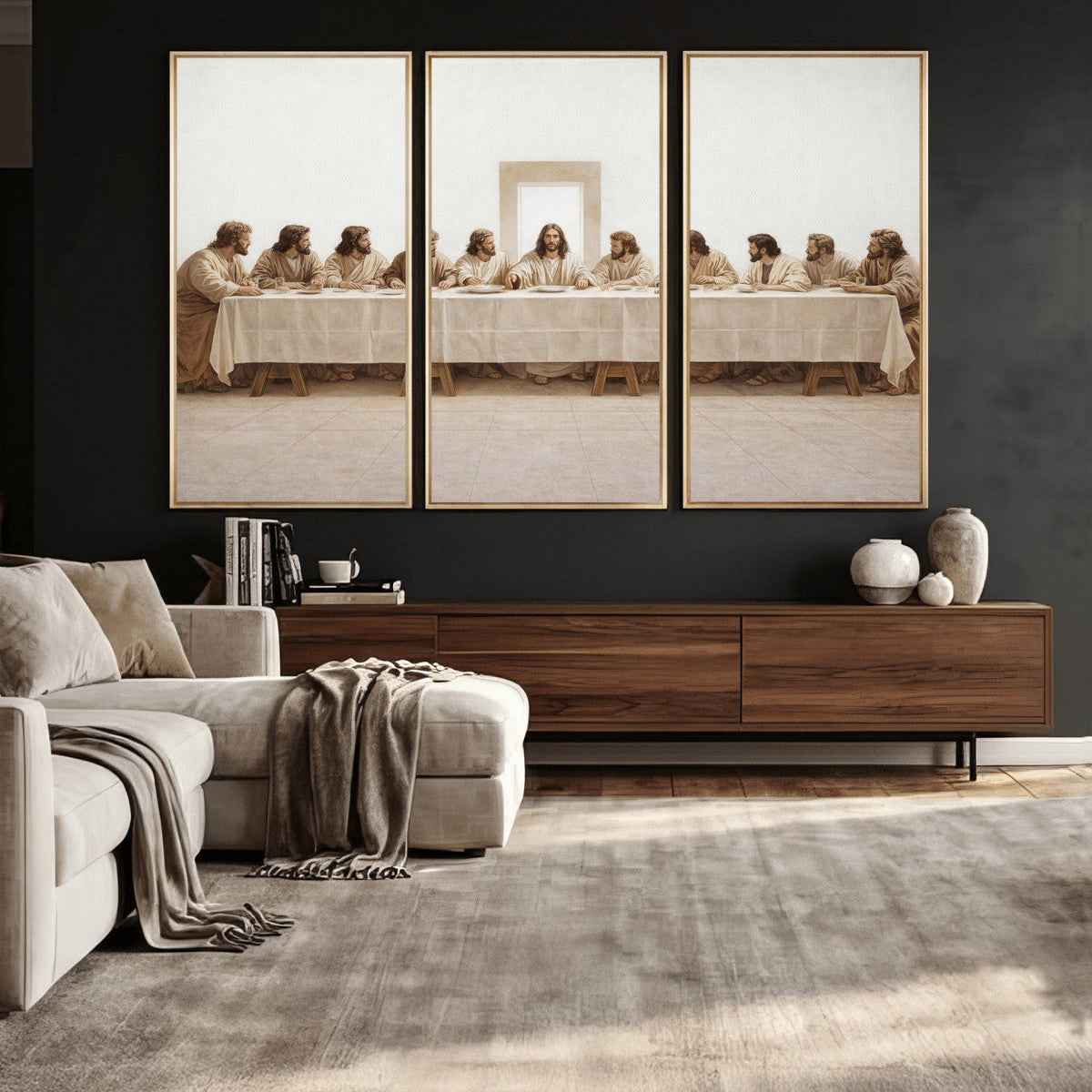 The Last Supper Wall Art Canvas Print, Jesus Christ Biblical