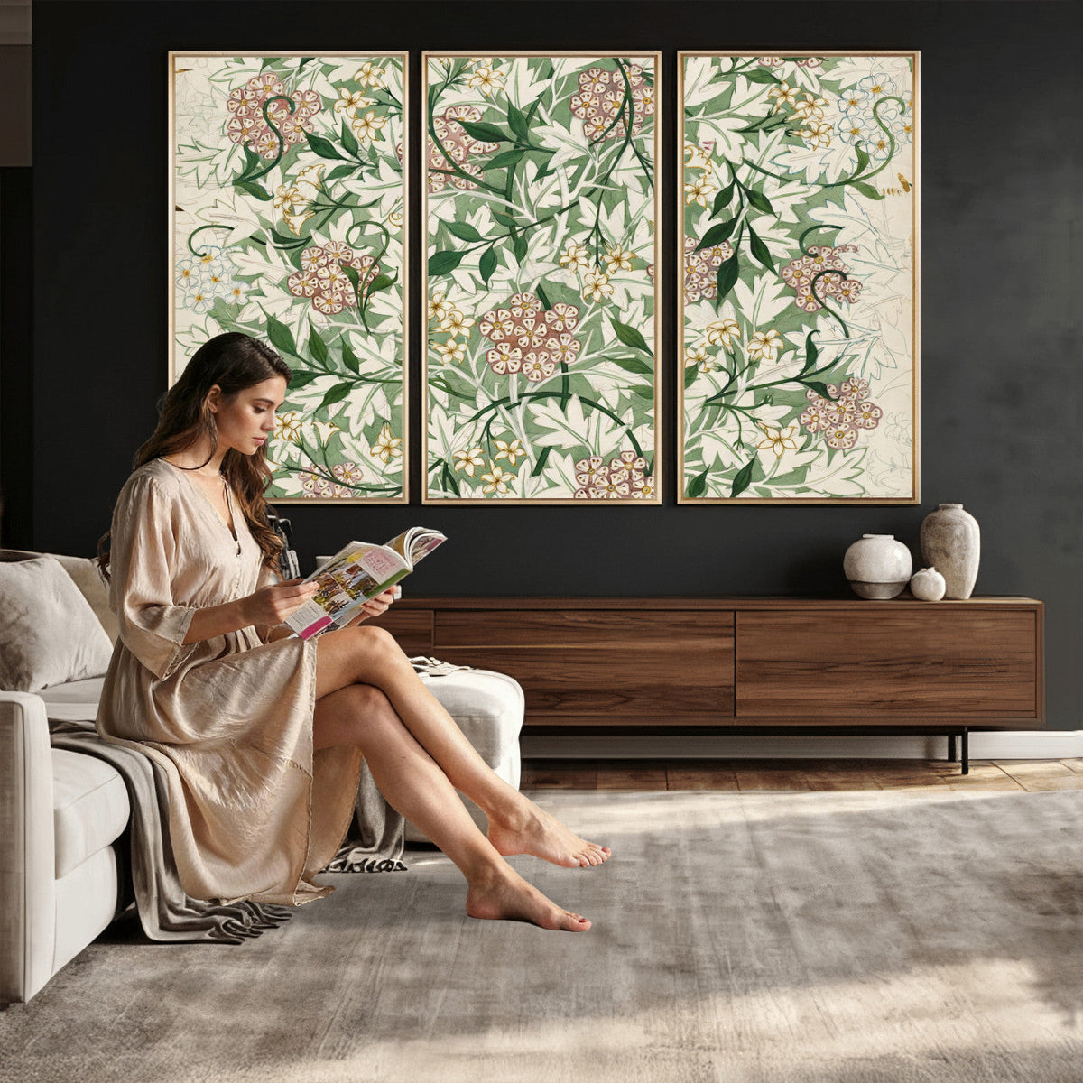 William Morris Jasmine 1872 Canvas Wall Art — Arts and