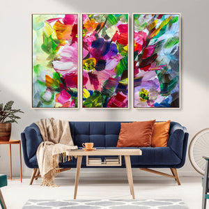 Oil Flower Abstract Canvas Print