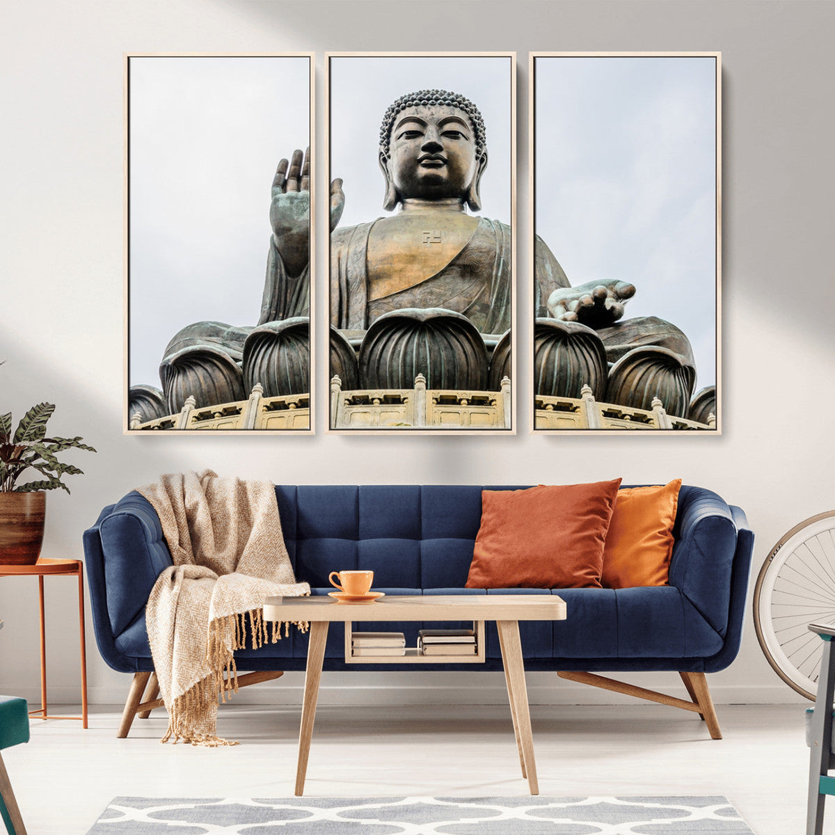 Buddha Statue Wall Art Canvas Print
