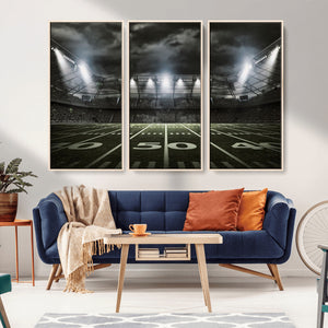 American Football Stadium Wall Art Canvas Print, Stadium