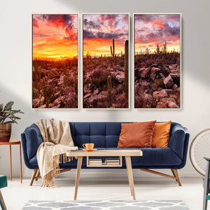 Arizona Desert Print, Western Cowboy Wall Art Print