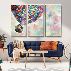 Up Pixar Poster, Look Up Pixar Wall Art, Up Pixar Canvas,