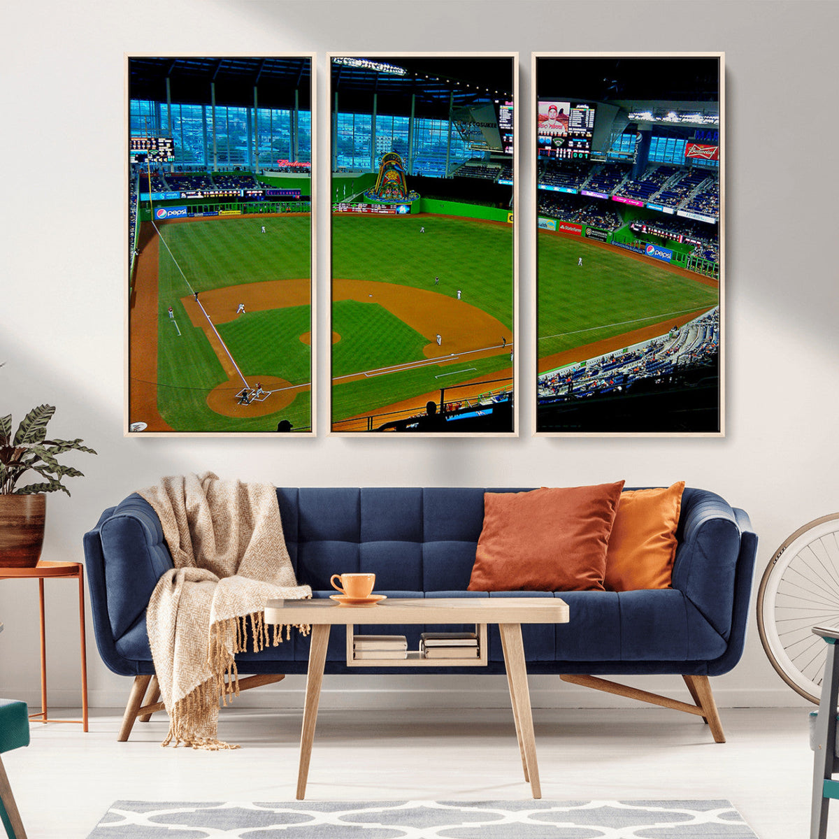 Miami Marlins Baseball Team Print - Miami LoanDepot Park
