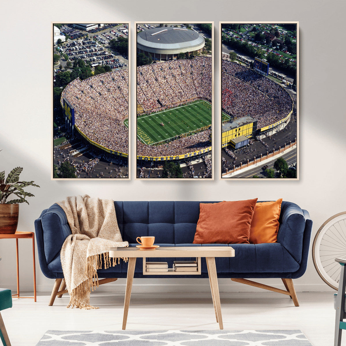 Michigan Wolverines Football Team Print - Ann Arbor Michigan