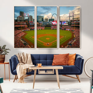 St. Louis Cardinals Baseball Team Print - Busch Stadium Wall