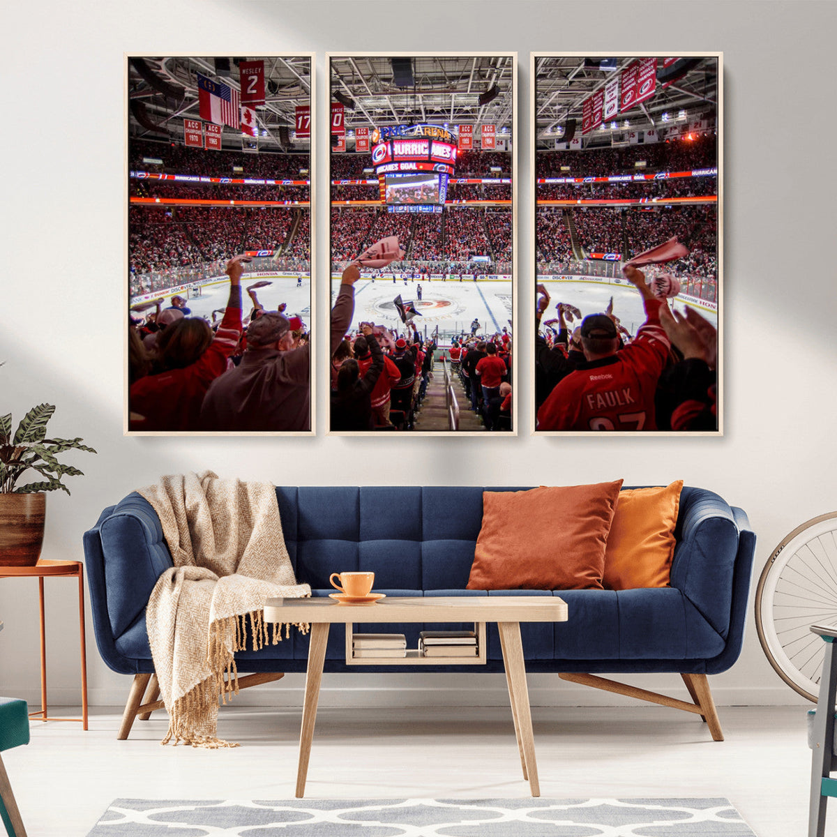 Carolina Hurricanes Ice Hockey Stadium Wall Art, Carolina
