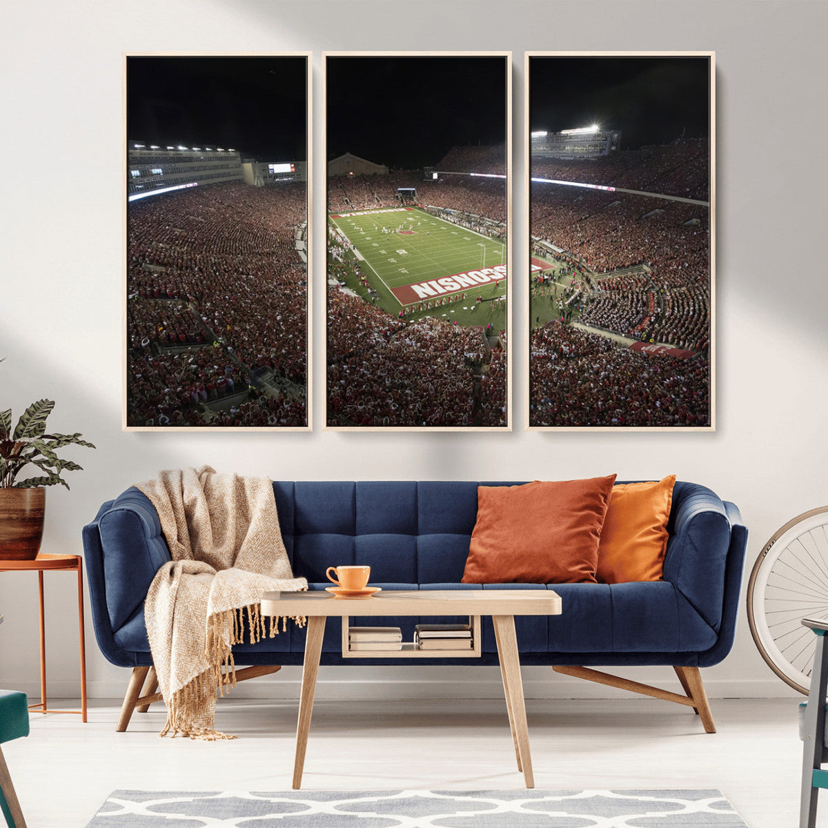 Wisconsin Badgers Football Team Print - Madison Camp Randall