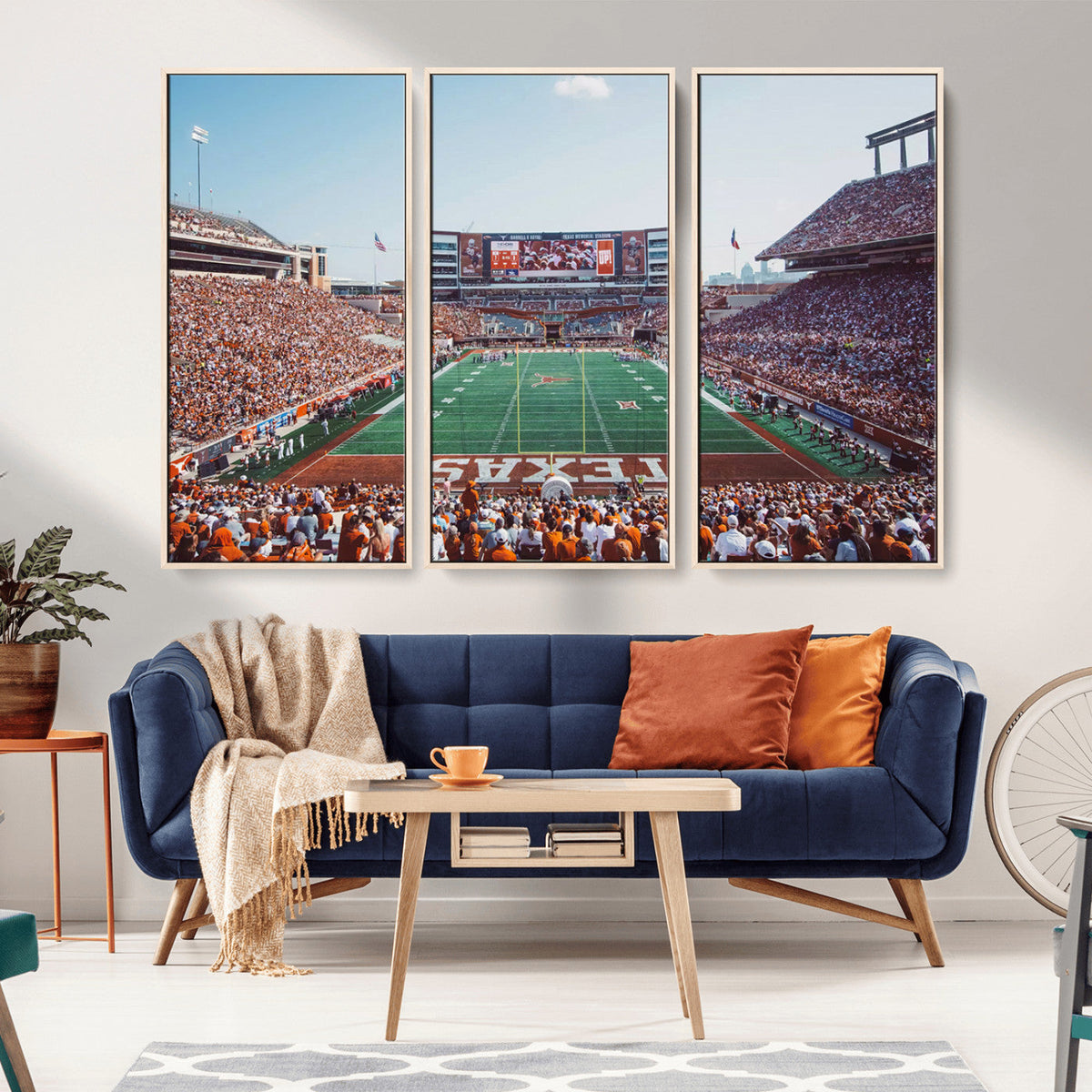 Framed Texas Memorial Stadium Canvas, University of Texas