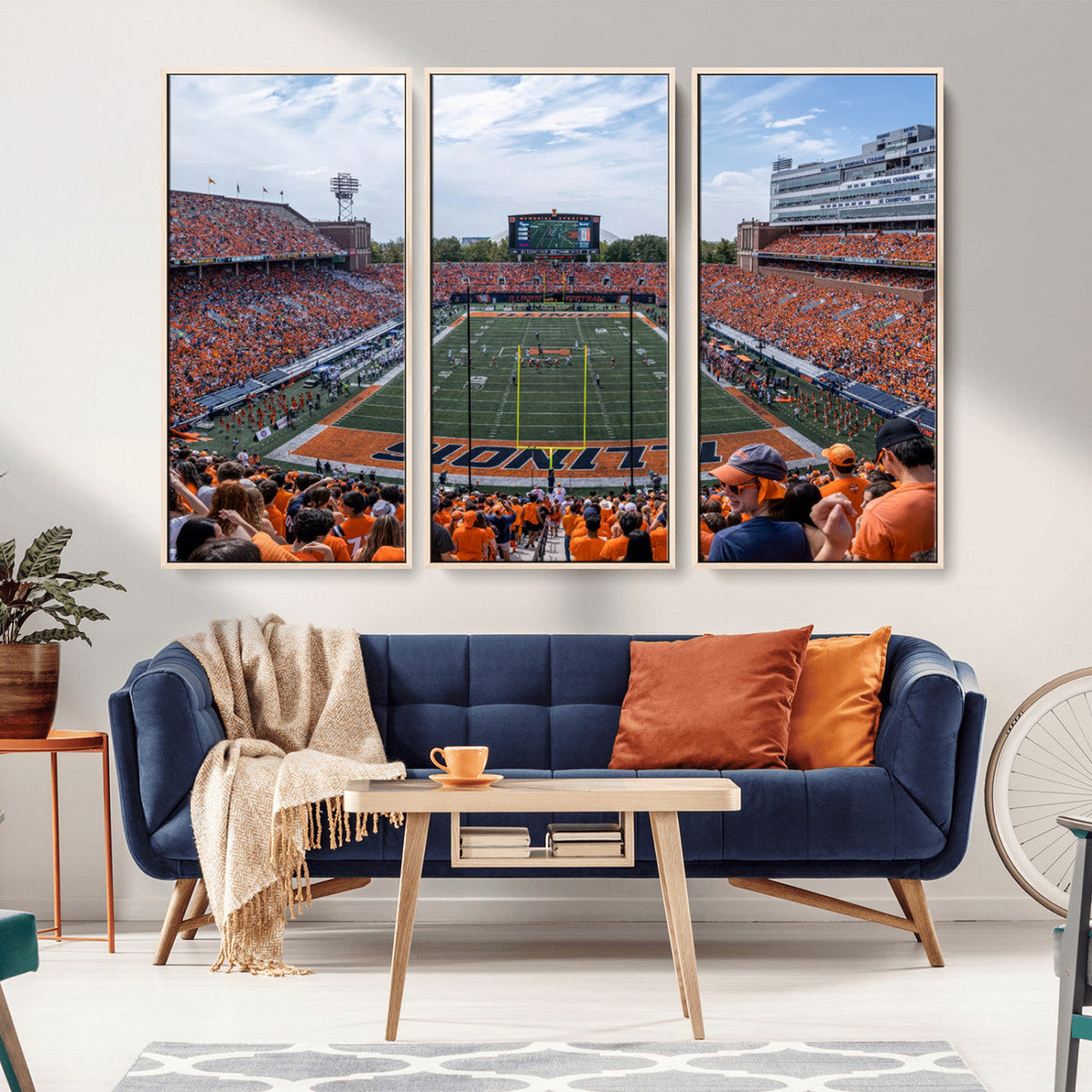 University of Illinois Fighting Illini Football Team Print