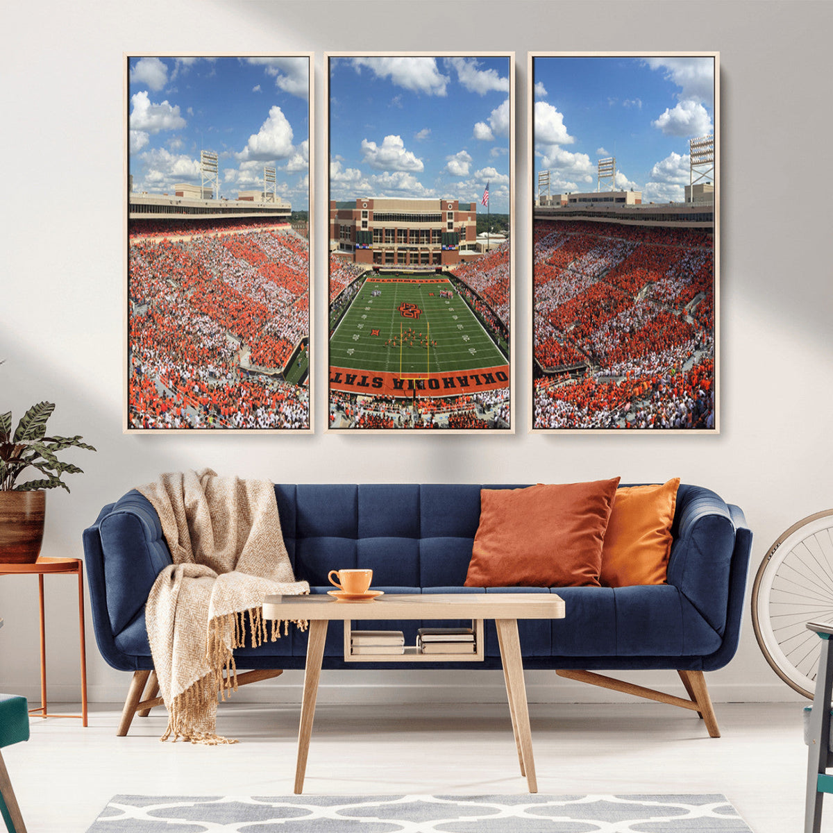 Oklahoma State Cowboys Football Team Print - Stillwater