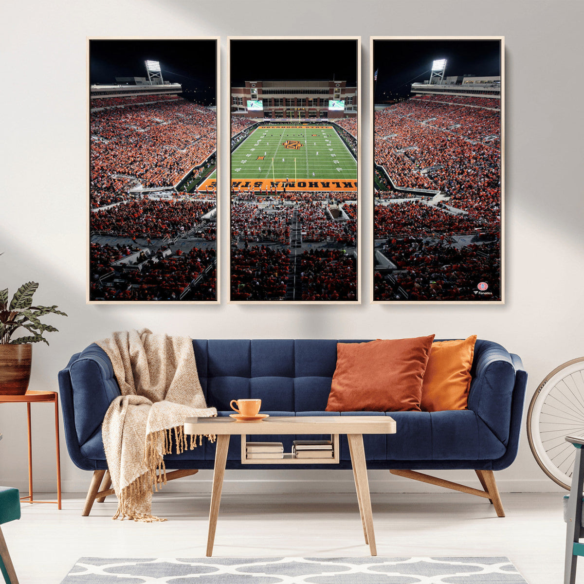 Oklahoma State Cowboys Canvas Print, Football Team Print -