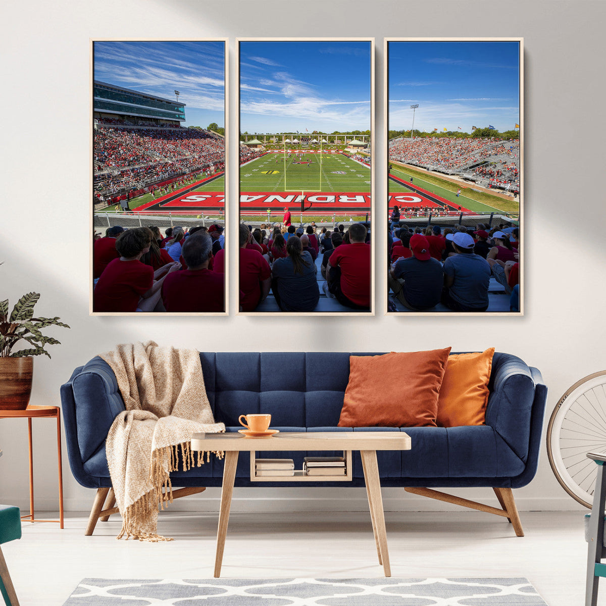 Ball State Cardinals Football Team Print - Muncie Scheumann