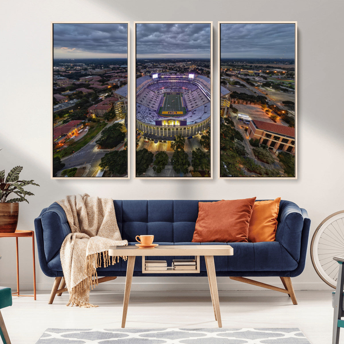 The Louisiana State University Tigers Football Team Print -