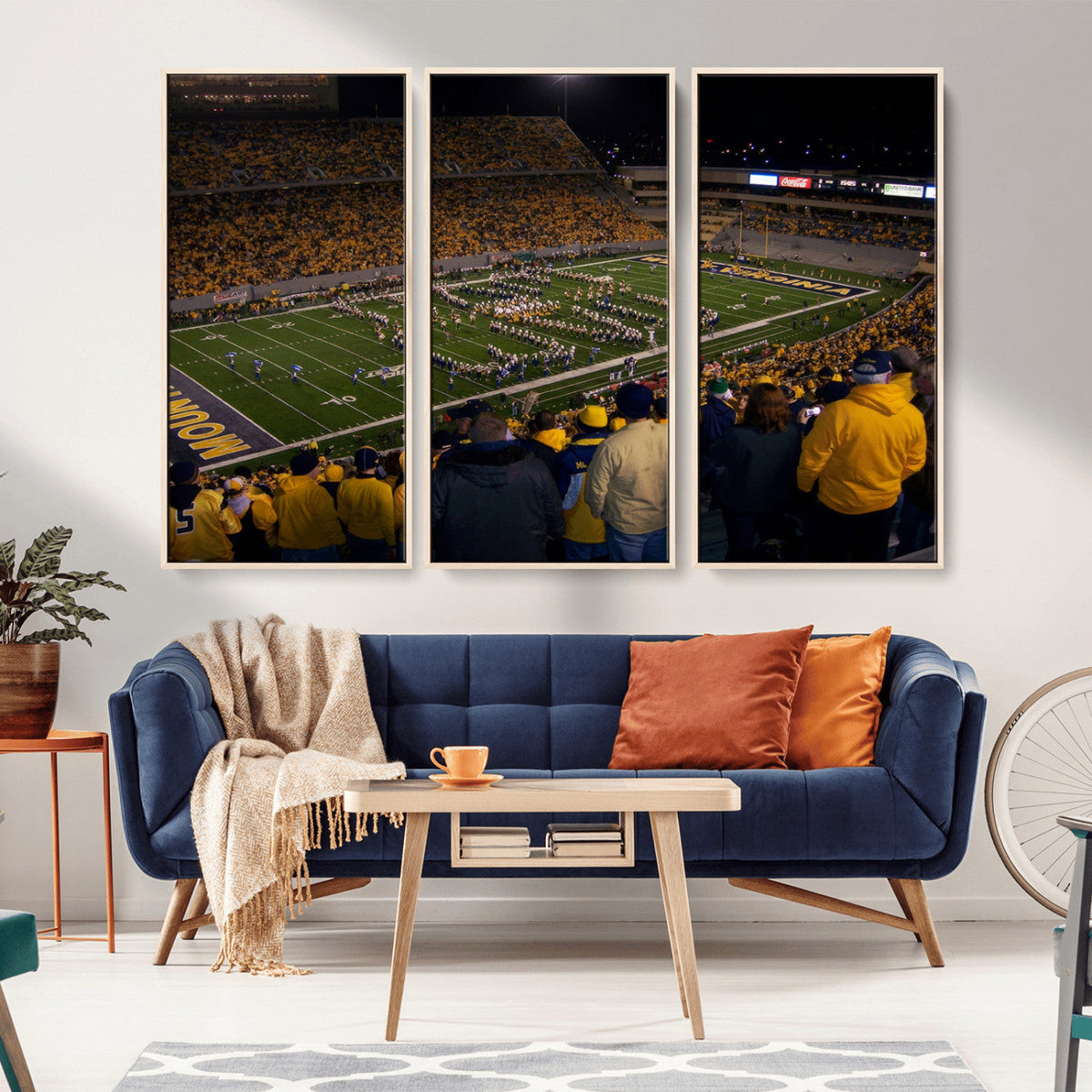 West Virginia Uni Mountaineers Football Team Print - Milan