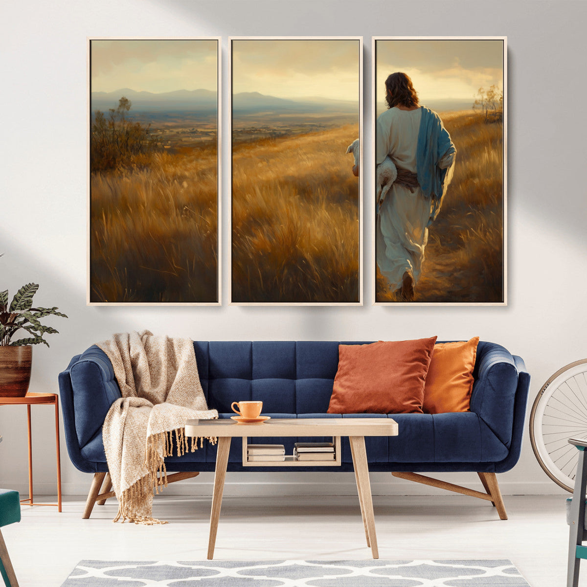 Jesus the Good Shepherd Wall Art Canvas Print -
