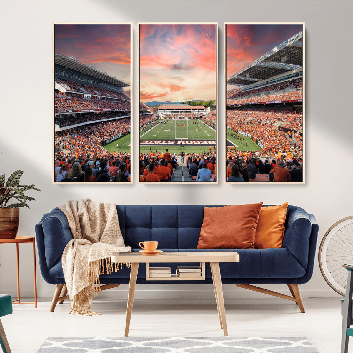 Oregon State Beavers Football Team Print - Corvallis Reser