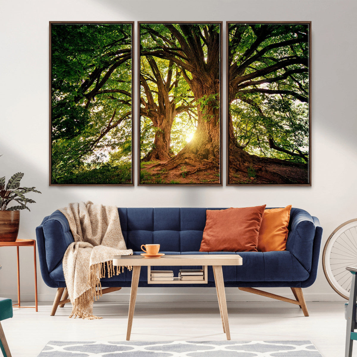 Majestic Ancient Tree Wall Art, NatureCanvas Print, Woodland