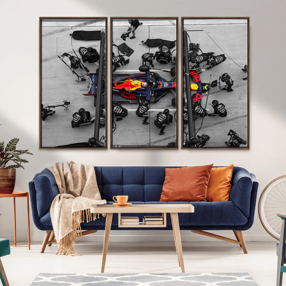 RedBull Formula 1 Canvas Wall Art Print