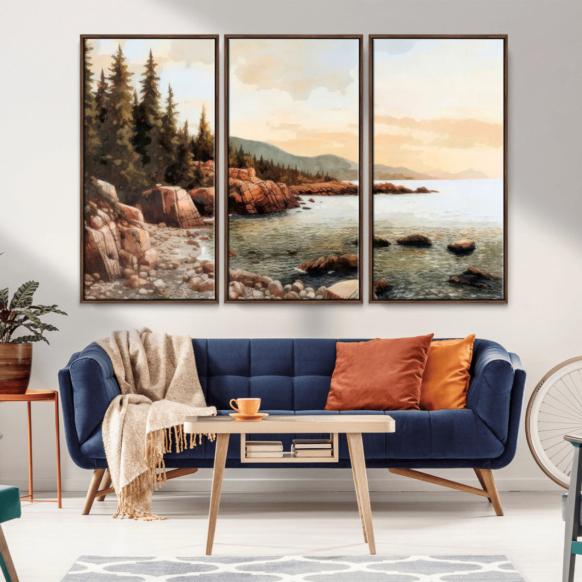 Serene Coastal View of Acadia National Park Wall Art -