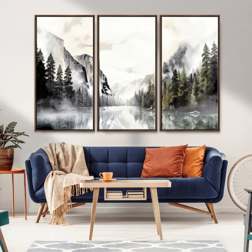 Yosemite Valley Wall Art Canvas Print – Framed and Ready to