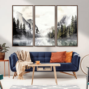 Yosemite Valley Wall Art Canvas Print – Framed and Ready to