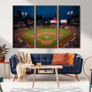 St. Louis Cardinals Baseball Team Print - Busch Stadium Wall
