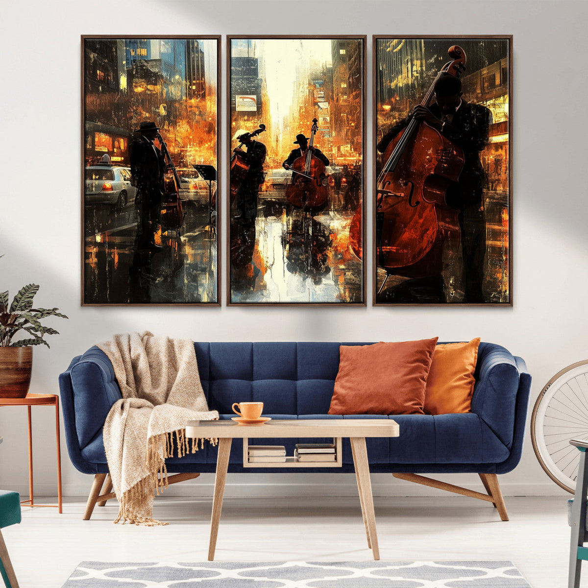Jazz Wall Art Canvas Print – Colorful Musical Instrument