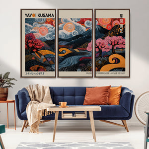 Modern Japanese Wall Art Canvas Print – Framed Contemporary