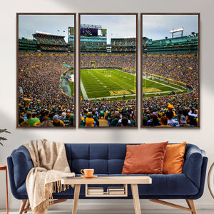 Green Bay Packers Lambeau Field Stadium Wall Art Canvas