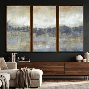 Abstract Neutral Landscape Painting Wall Art