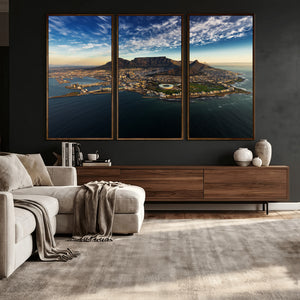 Cape Town Skyline Wall Art Canvas Print – Table Mountain