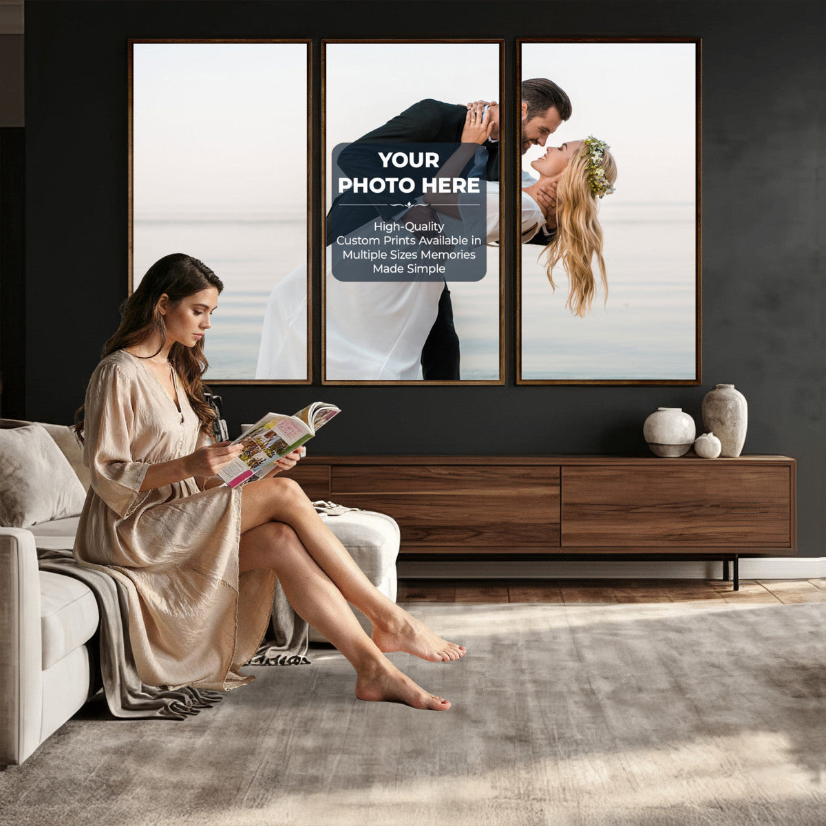 Framed Custom Canvas Print - Personalized Wall Art for Home
