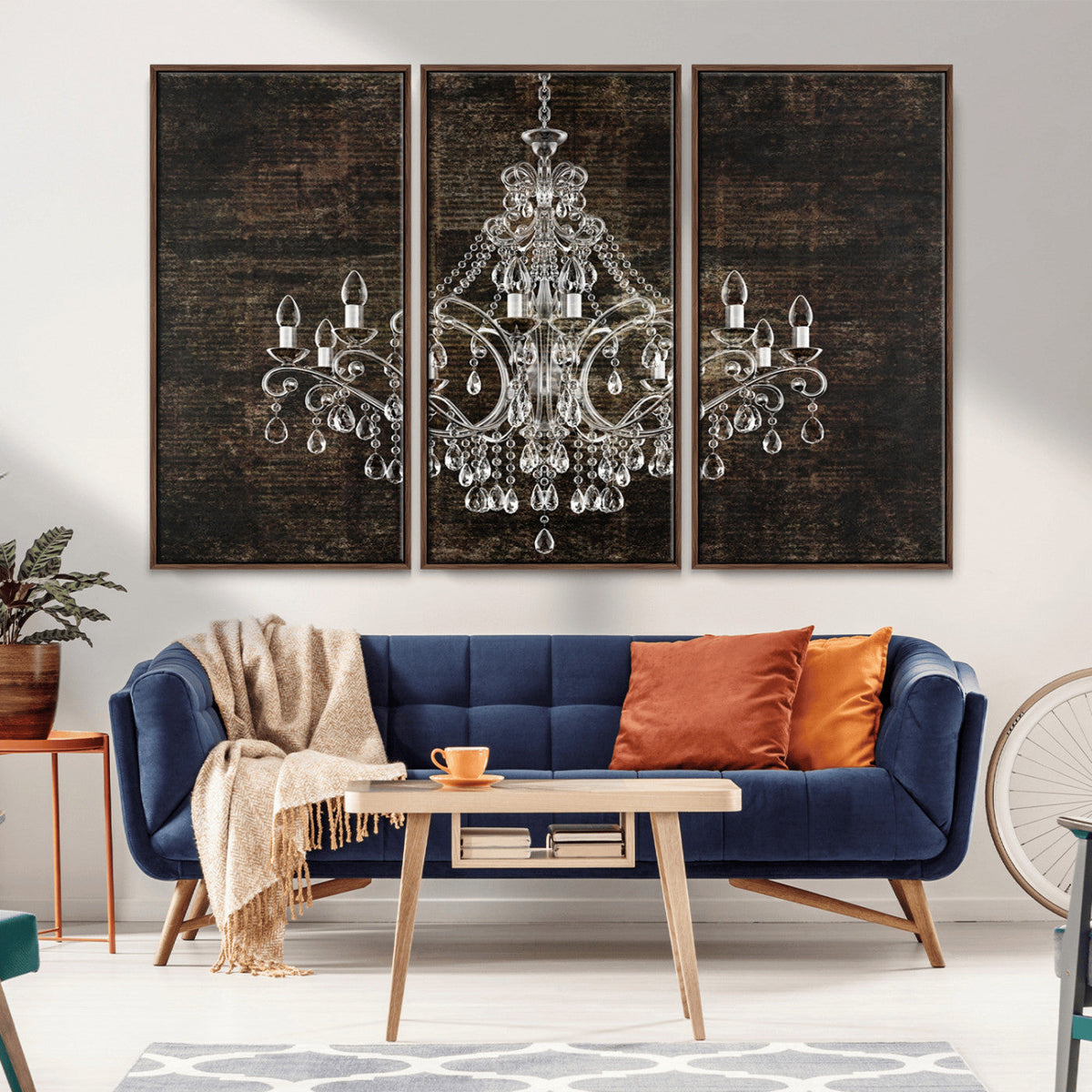 Rustic Chandelier Canvas Print