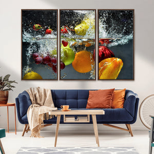 Kithen Vegetables World Wall Art Canvas Print