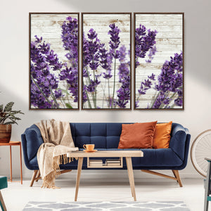 Lavender Herb Wall Art Canvas Print