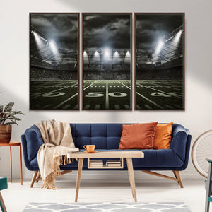 American Football Stadium Wall Art Canvas Print, Stadium