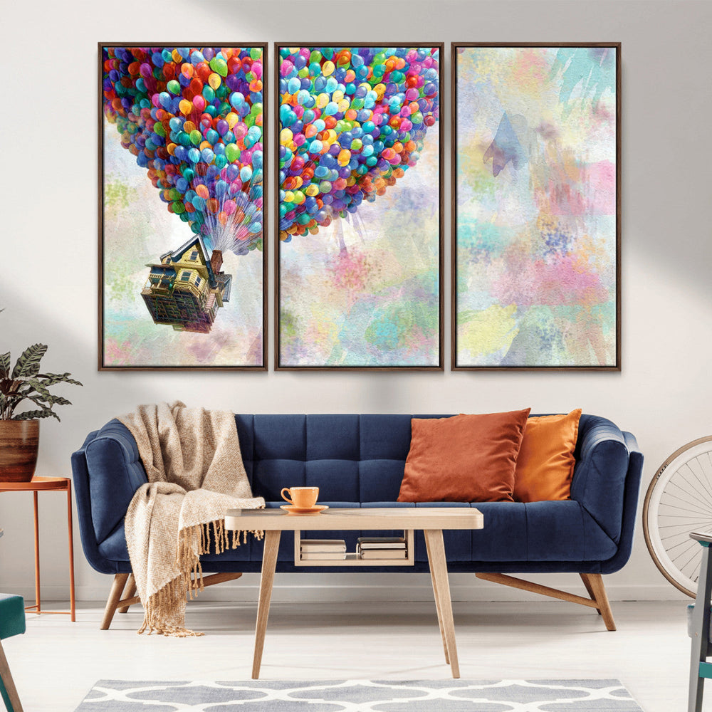 Up Pixar Poster, Look Up Pixar Wall Art, Up Pixar Canvas,