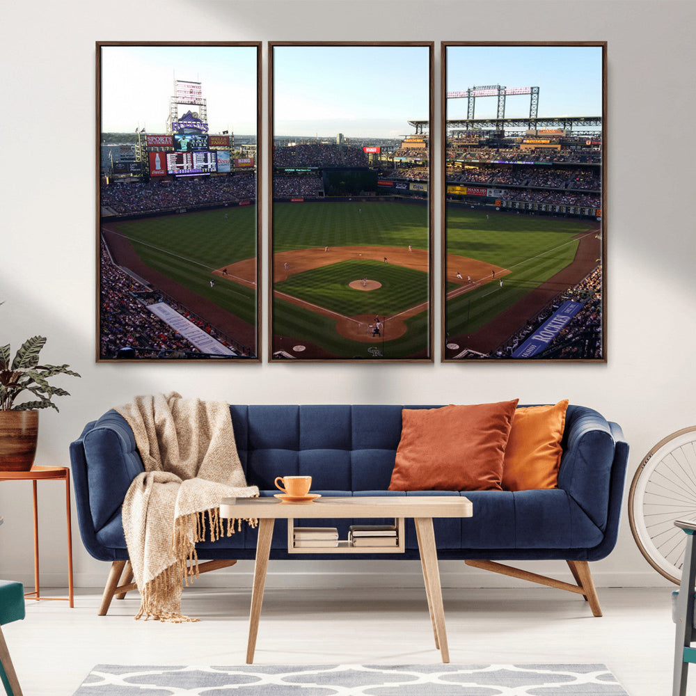 Colorado Rockies Coors Field Wall Art Canvas Print - MLB