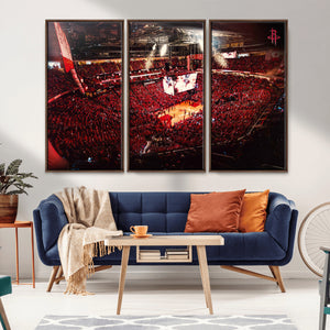 Houston Rockets Basketball Team Print Canvas- Houston Toyota