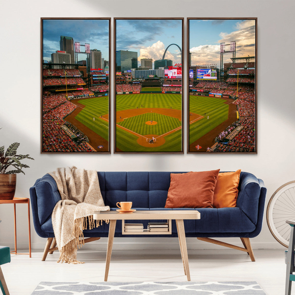 St. Louis Cardinals Baseball Team Print - Busch Stadium Wall