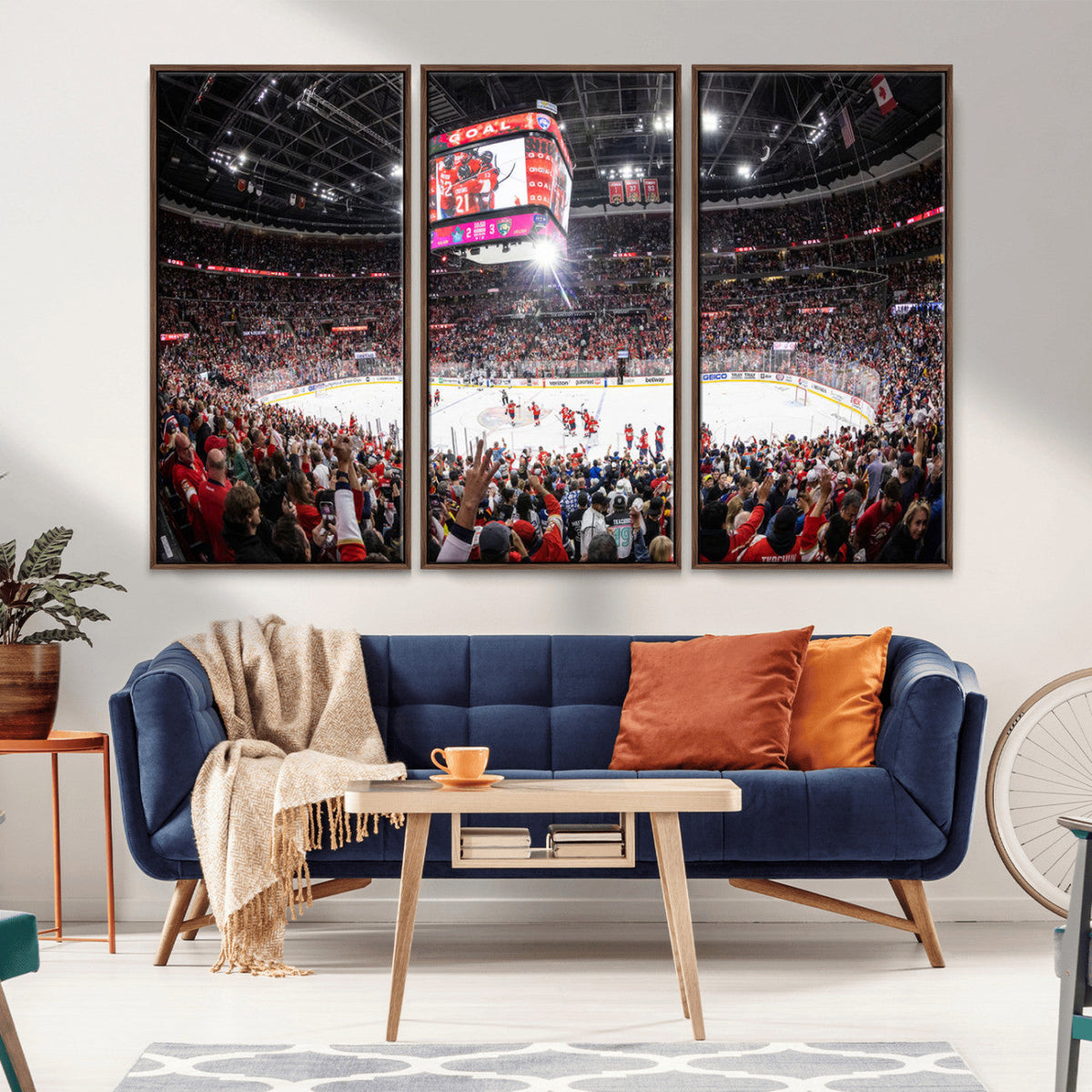 Amerant Bank Arena Wall Art Canvas Print - Basketball Arena