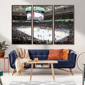 Sharks Arena Blackhawks Sharks Ice Hockey Stadium Wall Art