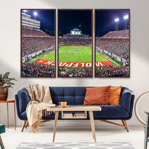 NC State Wolfpack Canvas Print - Raleigh Carter-Finley