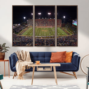 Demon Deacons Print Canvas, Football Team Print -