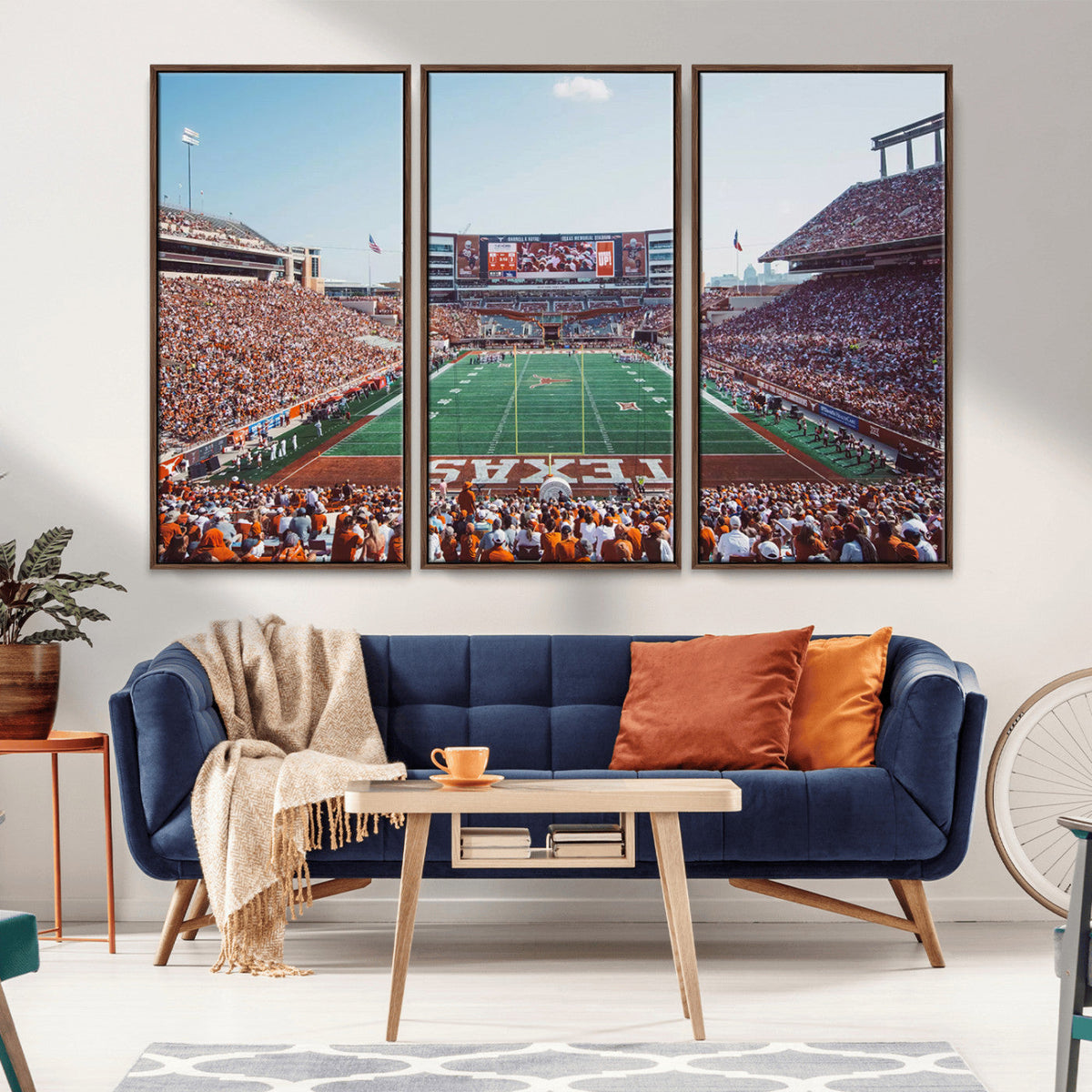 Framed Texas Memorial Stadium Canvas, University of Texas
